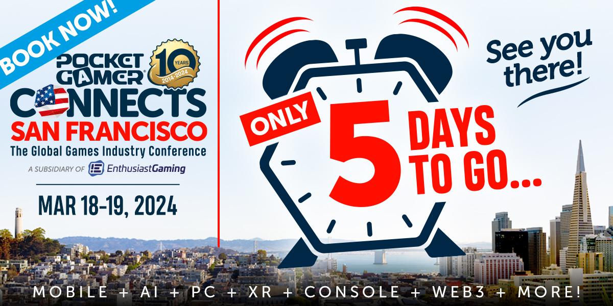 ⏰ Tick tock! The clock is winding down with just 5 days until #PGCSanFrancisco lights up the gaming scene! 🎮

This could be your final opportunity to join industry giants, unlock new horizons, and power up your gaming journey.

Get the tickets asap: pgconnects.com/sanfrancisco/r…