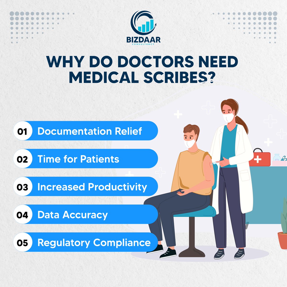 Why do the doctors need medical scribes?

For efficient healthcare, and streamlining medical processes, contact us now at bizdaar.com 
.
.
#virtualscribe #medicalscribe #medicaldocumentation #remotescribes  #healthcaresolutions