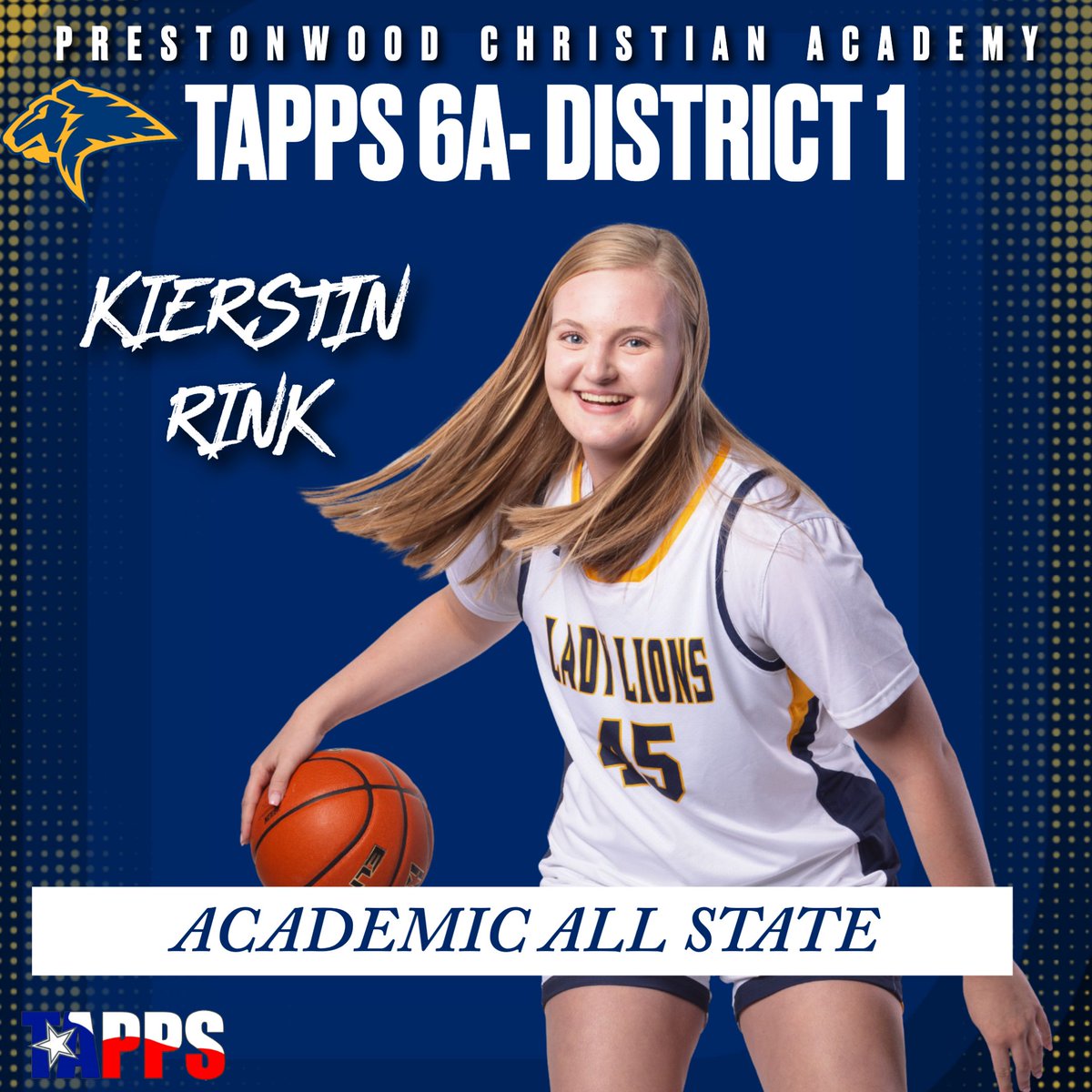 PCAAthletics's tweet photo. Congratulations to each of the following Lady Lions Basketball Team 6A Division 1 Academic All State recipients! Great job, Lions! 🦁 https://t.co/r9mGHRxTNc