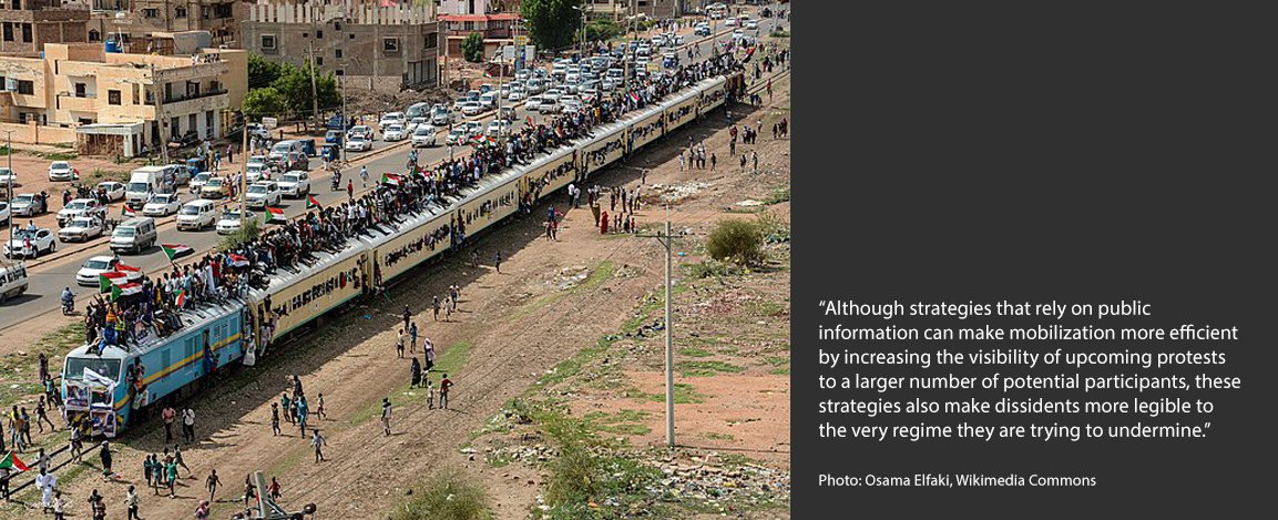 In an article published in @apsrjournal, MIT-Africa faculty director @MaiOHassan writes about how dissidents mobilizing against a repressive regime benefit from using public information for tactical coordination but also alerts the regime of their plans. ow.ly/HMcE50QRggU