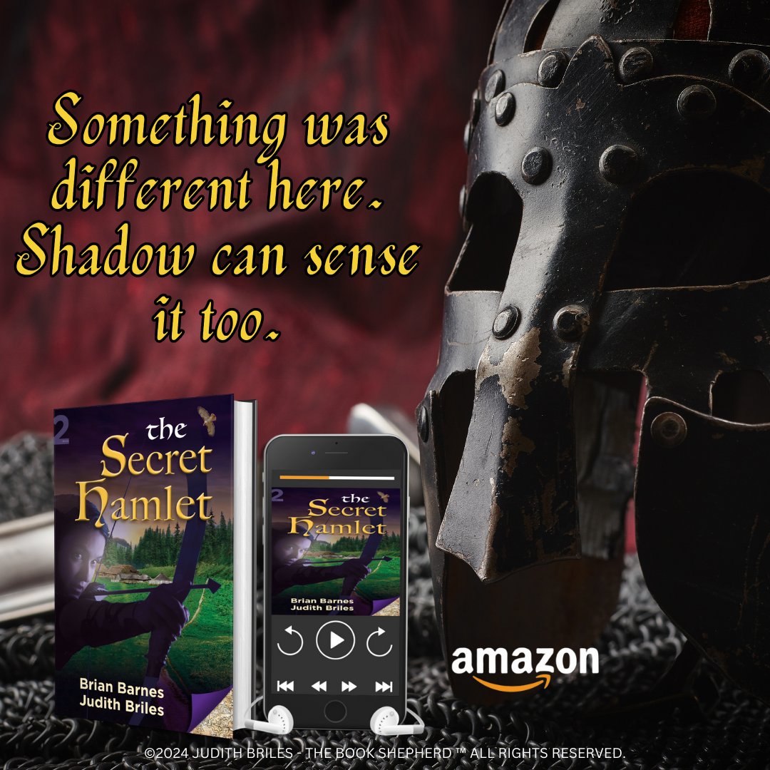 Something was different here. Shadow can sense it too.

bit.ly/SecretHamlet
#HistoricalFiction #WomensFiction #MedievalNovel #BookRecommendation #HistoricalReads #FictionFriday #BookLovers #AmReading #MustRead #BookAddict