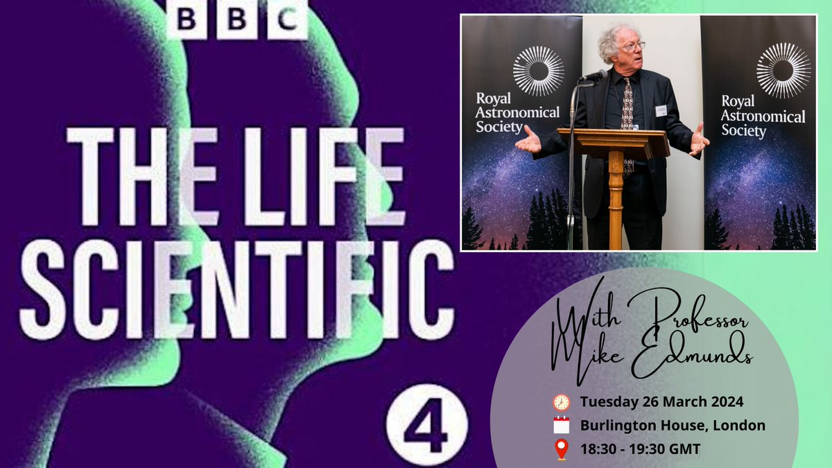 Hurry! There are now just a handful of tickets left for @BBCRadio4’s The Life Scientific recording at RAS HQ later this month. Our president Mike Edmunds will be speaking to @jimalkhalili in front of a live studio audience on 26 March. (Free) 🎟️: eventbrite.co.uk/e/jim-al-khali…