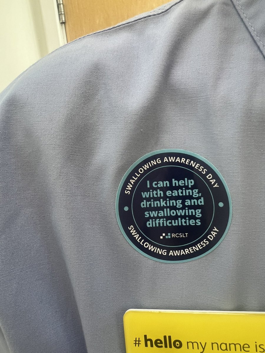 Happy Swallowing Awareness day! <a href="/RCSLT/">RCSLT 💙</a>