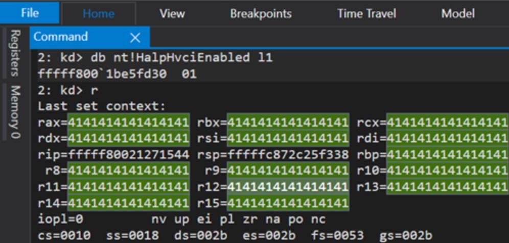 0xor0ne's tweet photo. Interesting short reading on CVE-2024-21305: Hypervisor-Protected Code Integrity
(HVCI) bypass for arbitrary kernel-mode code execution
Credits @standa_t and @aall86

https://t.co/RnlxRhVmDp

#cybersecurity #hvci https://t.co/hmQqHMliqm