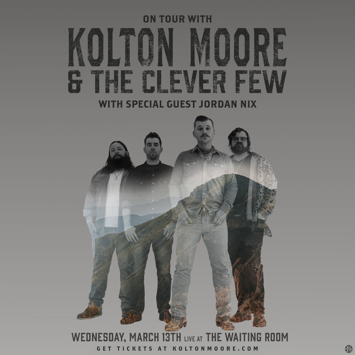 TONIGHT! Kolton Moore & The Clever Few live The Waiting Room. Grab tix while you can! 🎫 etix.com/ticket/p/74129…