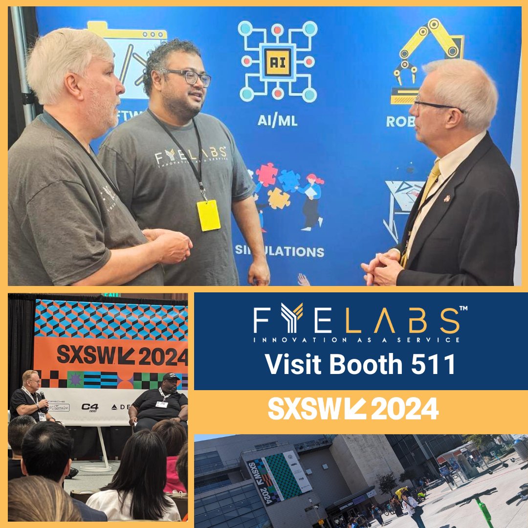 📣Special thanks to Ontario Minister Honourable Victor Fedeli for visiting us at FYELABS Booth 511 in the #CreativeIndustriesExpo at SXSW! 🎉Congrats to the SXSW Pitch Winners including Haydn Powell, Co-Founder of Applix Inc. who solves #manufacturing QA issues using #AI & #AR!