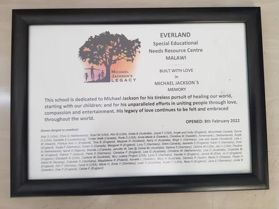 It's hard to believe that Everland Malawi has been transforming the lives of little ones with special needs for over two years now. Because he lived, and because YOU dared to care 👇🙏 #MichaelJackson #MichaelJacksonsLegacy #MJL