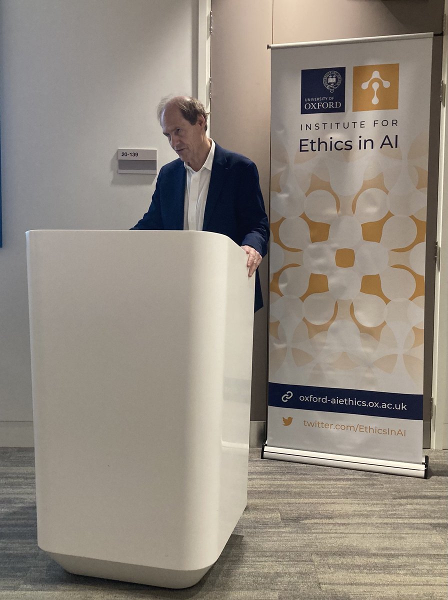 Special thanks to @JTasioulas and @EthicsInAI for a fantastic event at Oxford today; the comments and suggestions were terrific and the grateful speaker (looking a little intense here) learned a ton.
