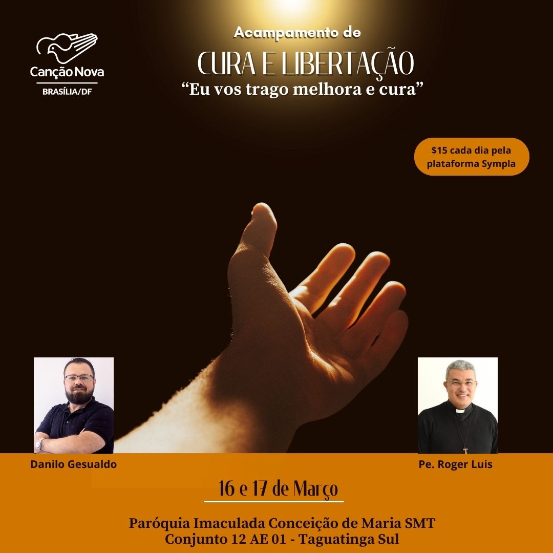 Nosso acampamento de cura e libertação está chegando. Não fique de fora. Inscrições pela plataforma Sympla