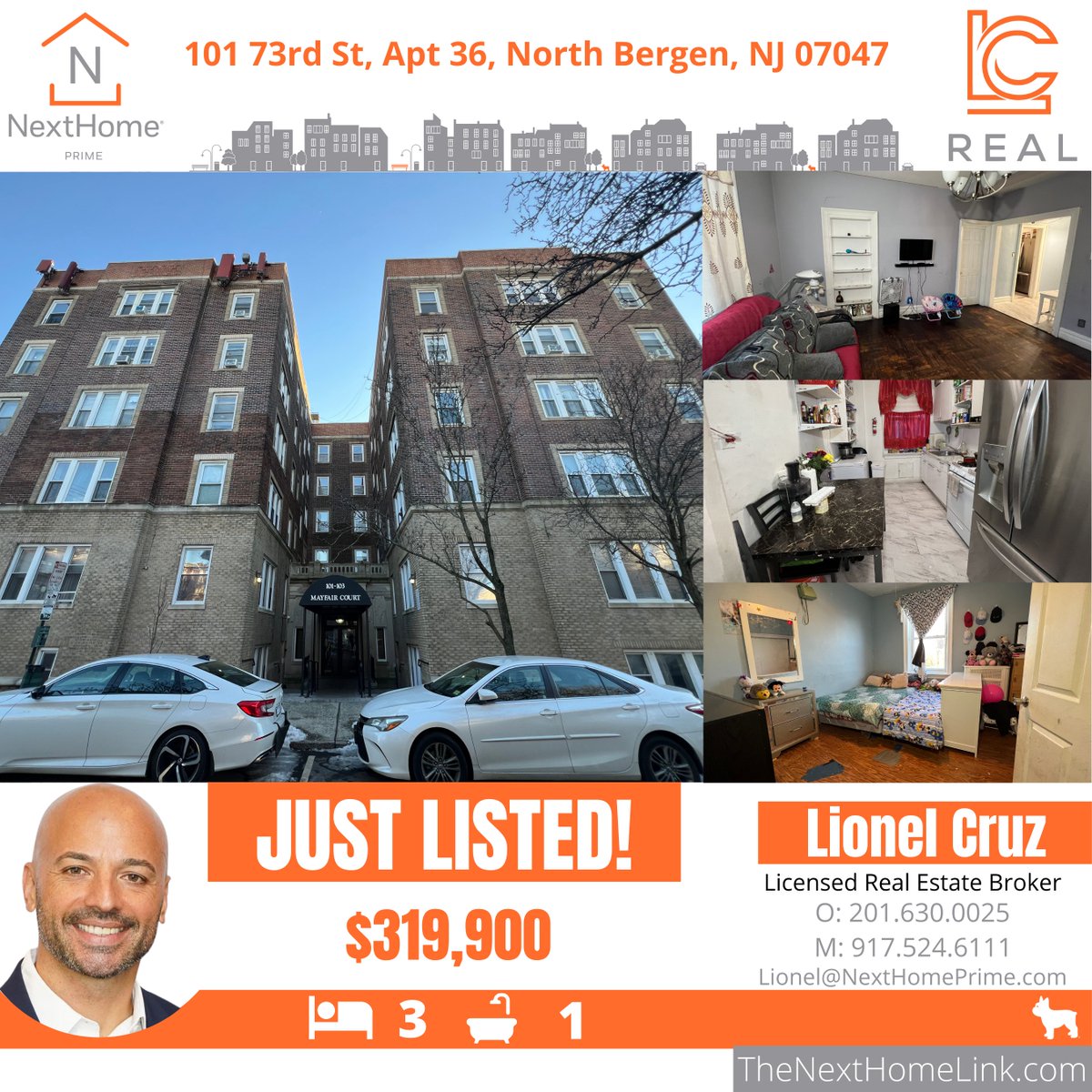 We are now LIVE at 101 73rd St, Apt 36, North Bergen, NJ 07047!

#NextHomePrime #NextHome #RealEstate #condo #ForSale #RealEstateForSale #LionelCruz #LCReal #NewJersey #NJ #Residential #JustListed #home #NewListing #apartment #njrealestate #condominium #CondoForSale #NorthBergen