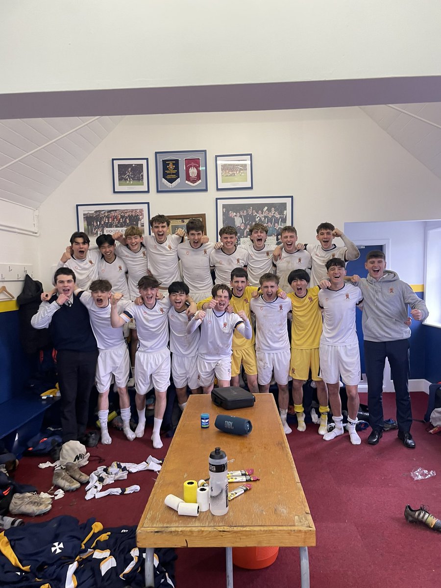 Shrewsbury_Foot's tweet photo. So proud of this great group of lads. What a result but also what a performance under the pressure of a National Semi Final against a quality Wilmslow side. We now look forward to a day out at Stoke City #Florestsalopia https://t.co/D9uX93lLFD