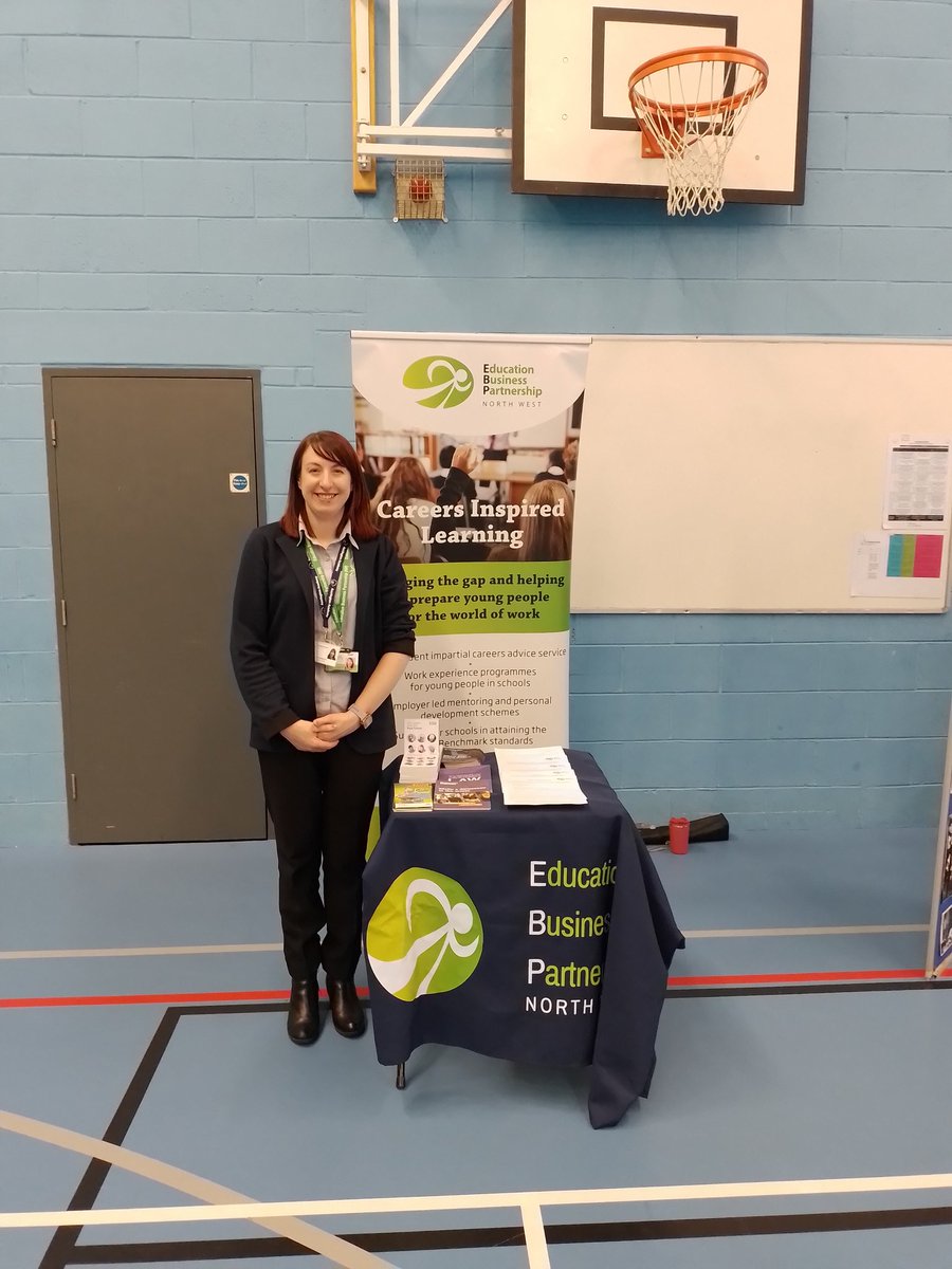 EBPNWCareers's tweet photo. Charlotte at Accrington Academy's @acc_academy GCSE Options evening tonight ready to offer information on careers and pathways #options #careers #GCSEOptions https://t.co/B5UhQueZ1k