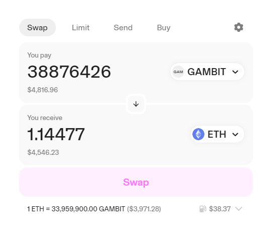 ROCKYROOT's tweet photo. claim $GAMBIT airdrop https://t.co/NYy1jBtFCe https://t.co/9mu1JiKw7d