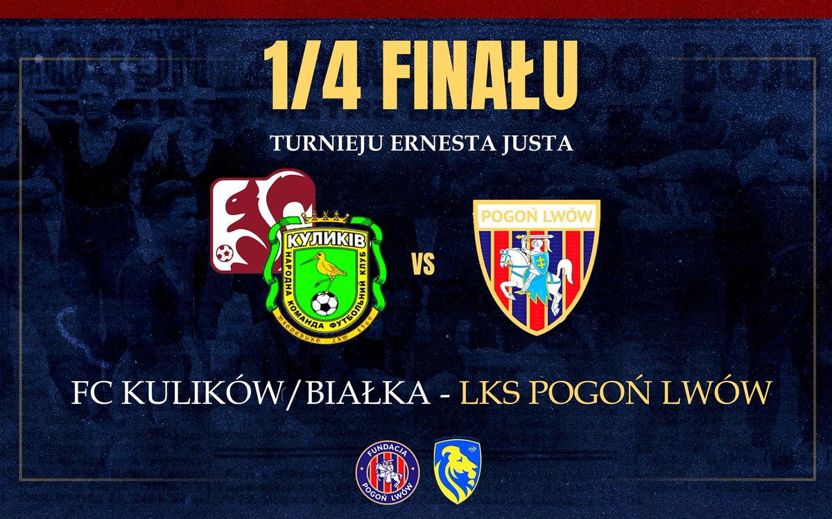 W meczu 1/4 finału Pucharu Ernesta Justa Pogoń zmierzy się z FC 'Kulików'/Białka.