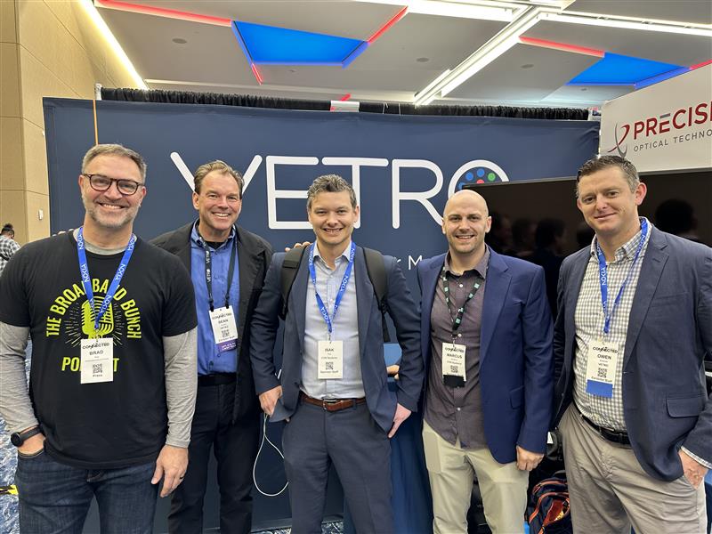 ETI_Software's tweet photo. Another fantastic day at Connected America, sponsored by Total Telecom! Here's a glimpse of ETI Software's Brad Hine with Sean Dundon from Vetro, Isak Finer and Marcus Kirchens from COS, alongside Owen Graham from Vetro.  #ConnectedAmerica #TotalTelecom #Networking #Innovation https://t.co/BuztFoOq0y