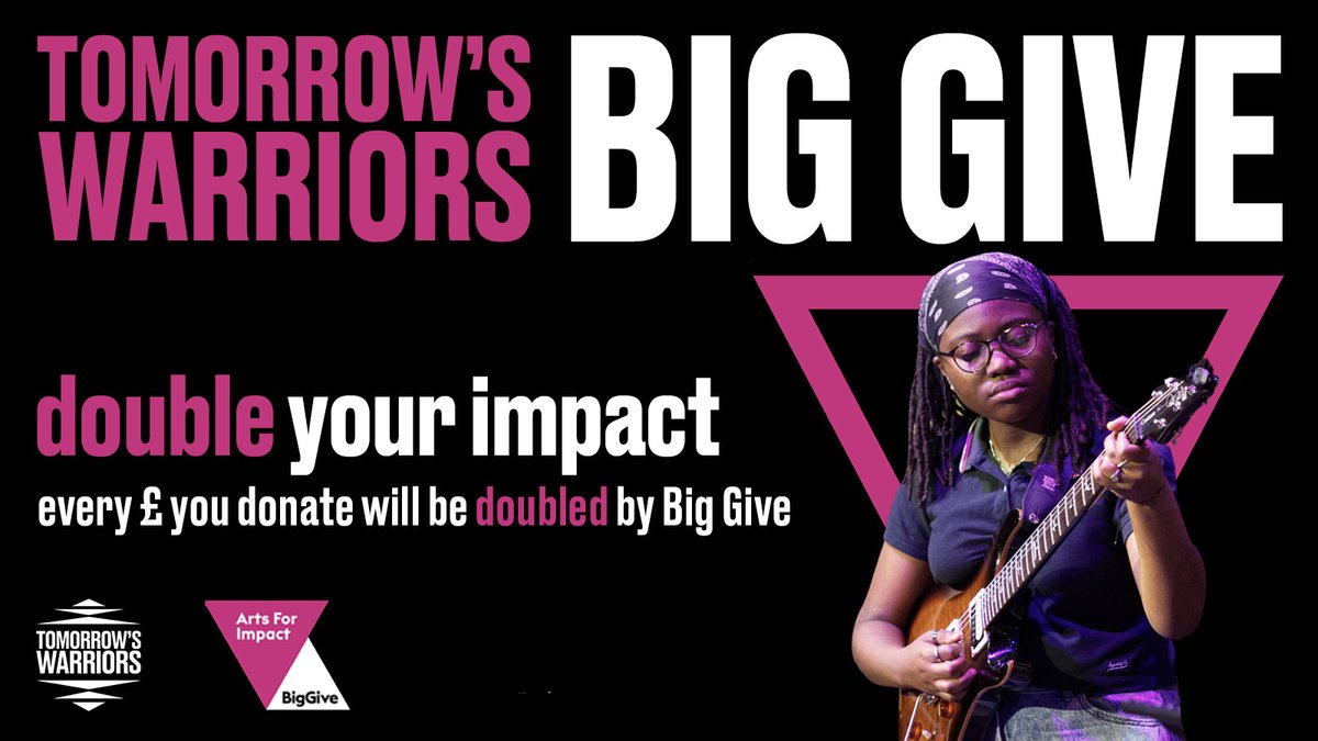 Just under a week left until our @BigGive Arts for Impact campaign goes LIVE! Raising funds for our big #FREE annual summer school for young jazz musicians. Every £ you donate will be matched by Big Give. Read more tinyurl.com/yzf5h7au