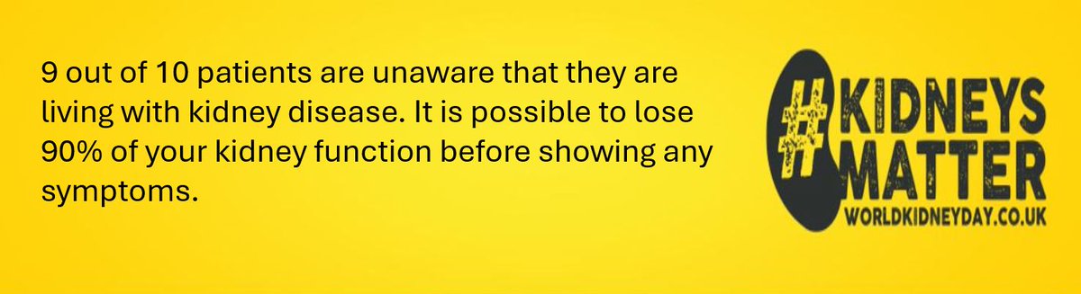 Because the symptoms of #kidneydisease can be very subtle to start with, like me, a lot of people learn to live with how they feel because they think it is normal. Charlie 🙂 #WorldKidneyDay #KidneyAwareness #kidneysmatter