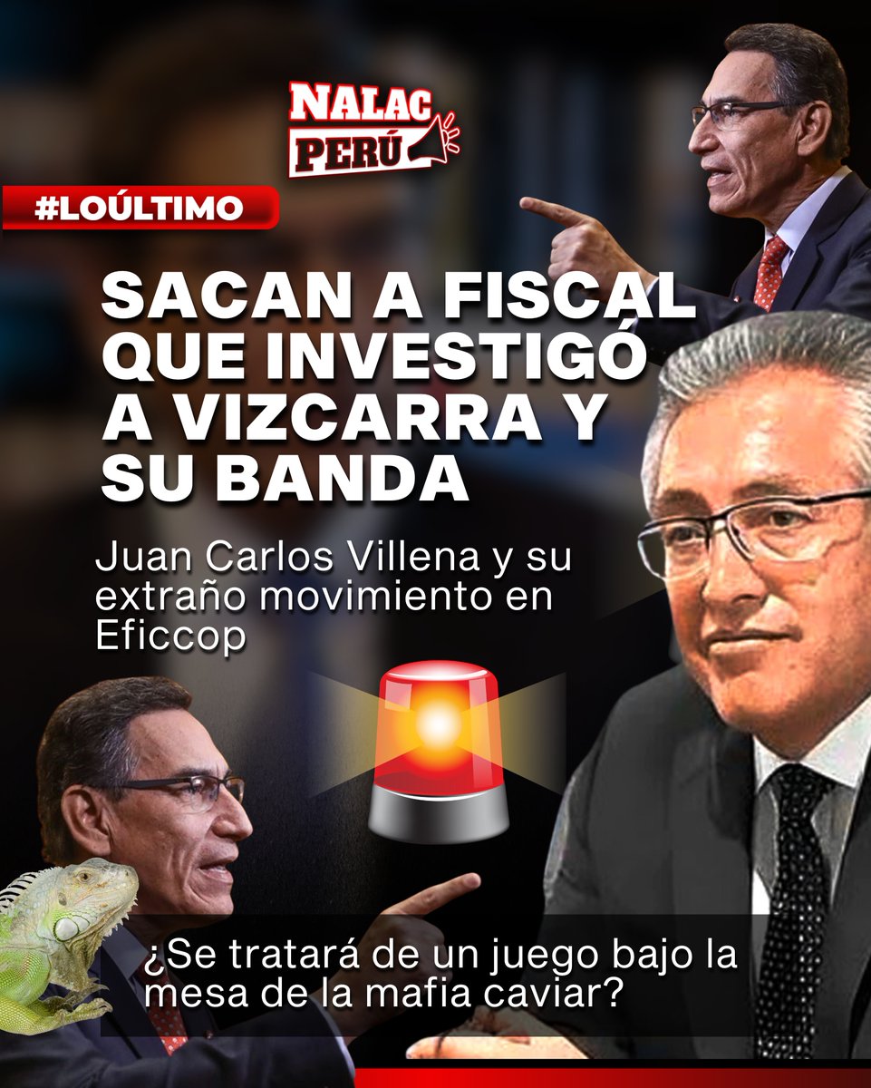 nalacperu2021's tweet photo. #DeTerror 🚨El fiscal de la Nación interino, Juan Carlos Villena, en el ojo del huracán luego de que gestionara un extraño movimiento en el Equipo Especial de Fiscales Contra la Corrupción del Poder (Eficcop). 🚨 https://t.co/woTFzidwyn