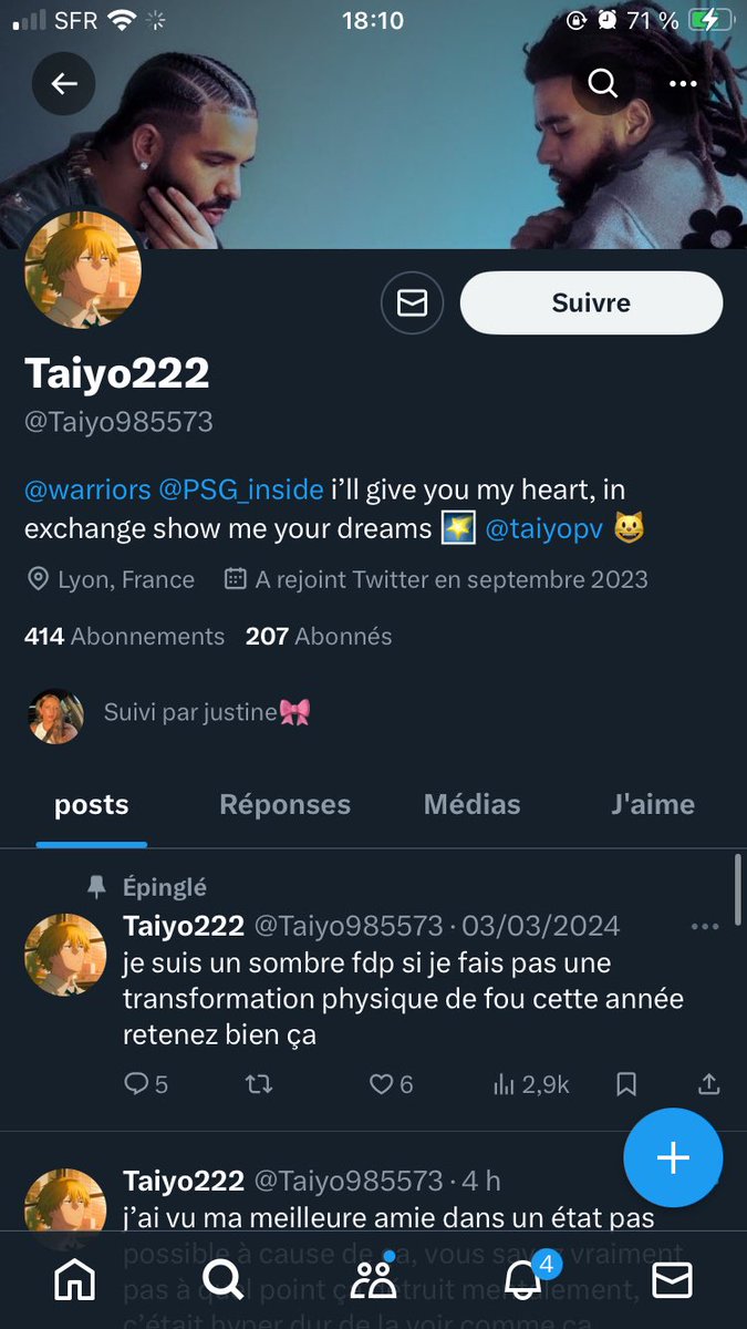 userchloe's tweet photo. il est de retour avec un autre compte, faites attention à vous il m’avait dm cet été c’est un giga détraqué https://t.co/cSA8szFFE9