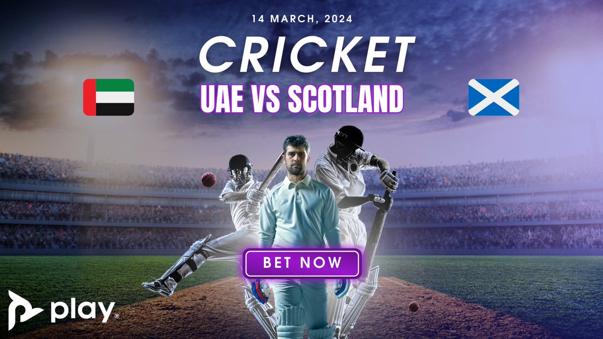 play_coza's tweet photo. Today's #T20 #Cricket ๐
๐ฆ๐ช UAE vs Scotland ๐ด๓ ง๓ ข๓ ณ๓ ฃ๓ ด๓ ฟ
๐ Odds: 2.15 | 1.70
๐ Toss: 18h00
๐ BET NOW: https://t.co/lzN44dRVP5 ๐ธ
#Playdotcoza #ODI #Cricket #BetwithPlay https://t.co/fyo4jprSPR