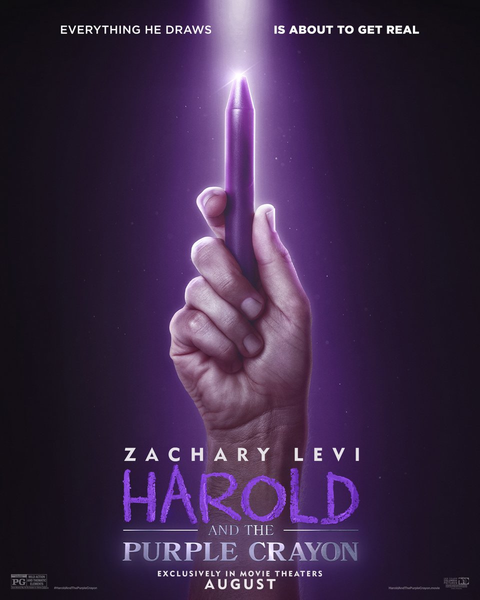 sprER's tweet photo. Everything he draws is about to get real. #HaroldAndThePurpleCrayon is exclusively in movie theaters this August. https://t.co/dUb2YzUfy0