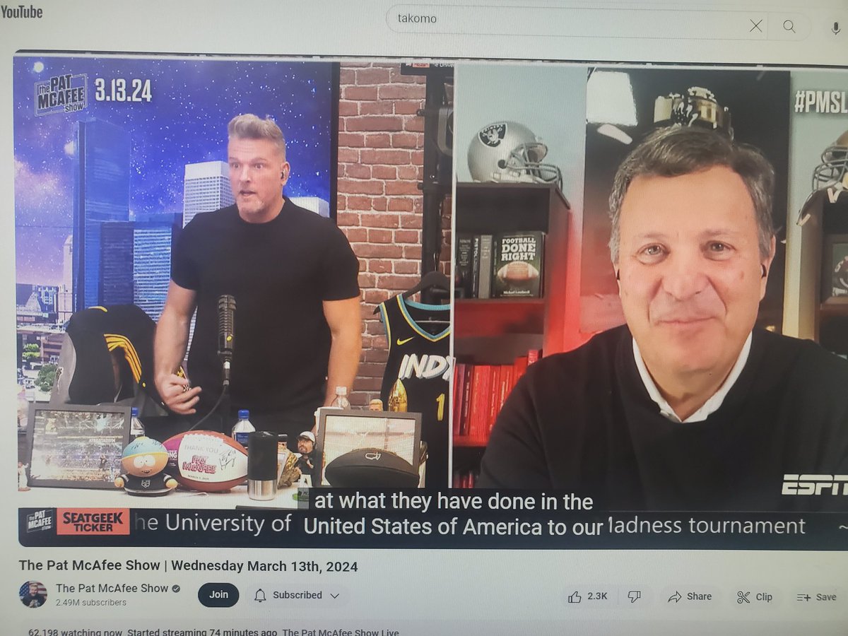 I have never felt more cultured and educated in the Italian 🇮🇹 food world. I feel smarter everyday thanks to <a href="/PatMcAfeeShow/">Pat McAfee</a> &amp; da boys @mlombardiNFL 🤌🏻