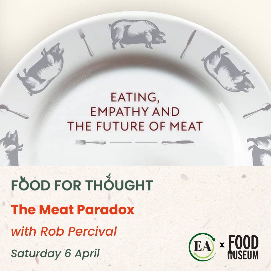 🗣️ Join us for a captivating discussion with Rob Percival on Sat 6 April! How do we reconcile our love for animals with our love for eating them? Unravel the complexities of our relationship with meat as Rob shares insights from his acclaimed book. 🤔 foodmuseum.org.uk/events/food-fo…