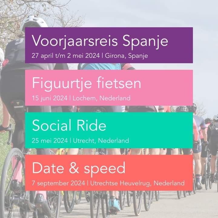 ThessaNaomi's tweet photo. Wielrenners! Wie weet ontmoet jij jouw match! ππ΄ββοΈ
Meer info en aanmelden op https://t.co/LvWOl8suOY. Fiets je mee? π΅ββοΈ #RideAlongEvents @marijnfietst #Fietsplezier #DatenOpDeFiets https://t.co/U4sFUaT4OW