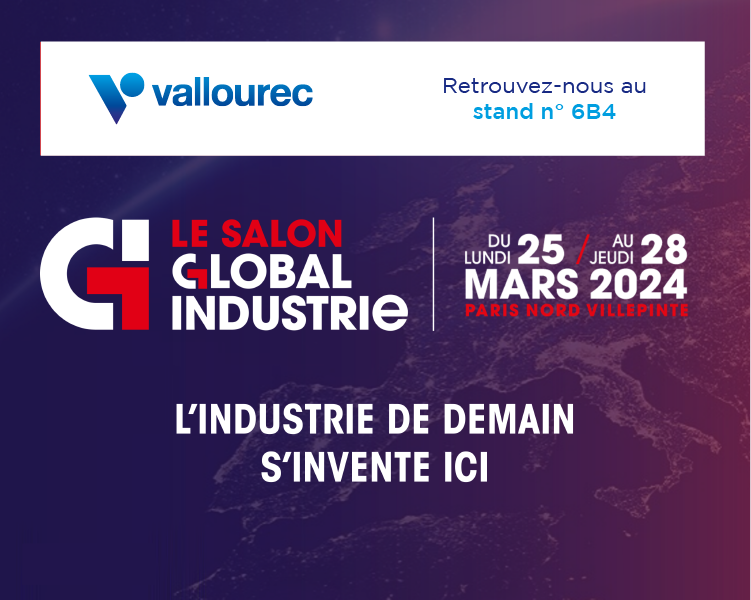 Vallourec's tweet image. Vous souhaitez en savoir plus sur notre expertise en #fabricationadditive et #forge ? Retrouvez-nous au salon Global Industrie du 25 au 28 mars à Paris Nord Villepinte. Obtenez votre badge visiteur gratuitement ici: bit.ly/49YEkeU