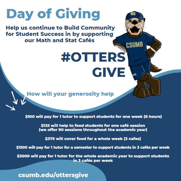 CSUMB Department of Mathematics and Statistics tweet media