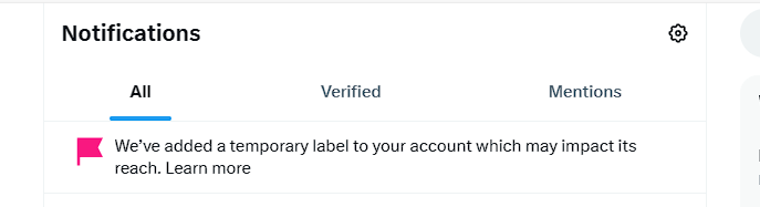 They have put a label on my account. So much for free speech. I am very tame in my opinions.