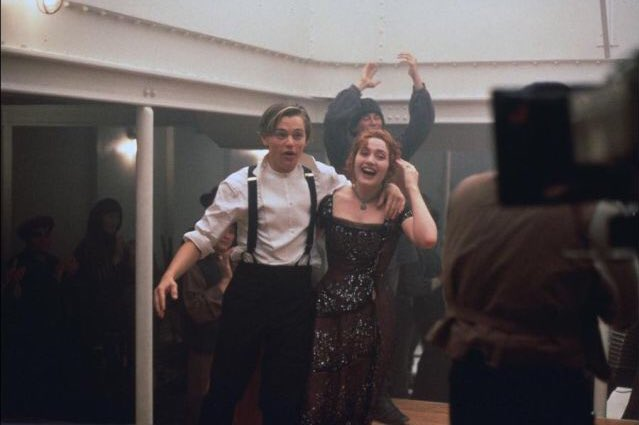 TheCinesthetic's tweet photo. Behind The Scenes of Titanic (1997) https://t.co/n4rWd7UH8N