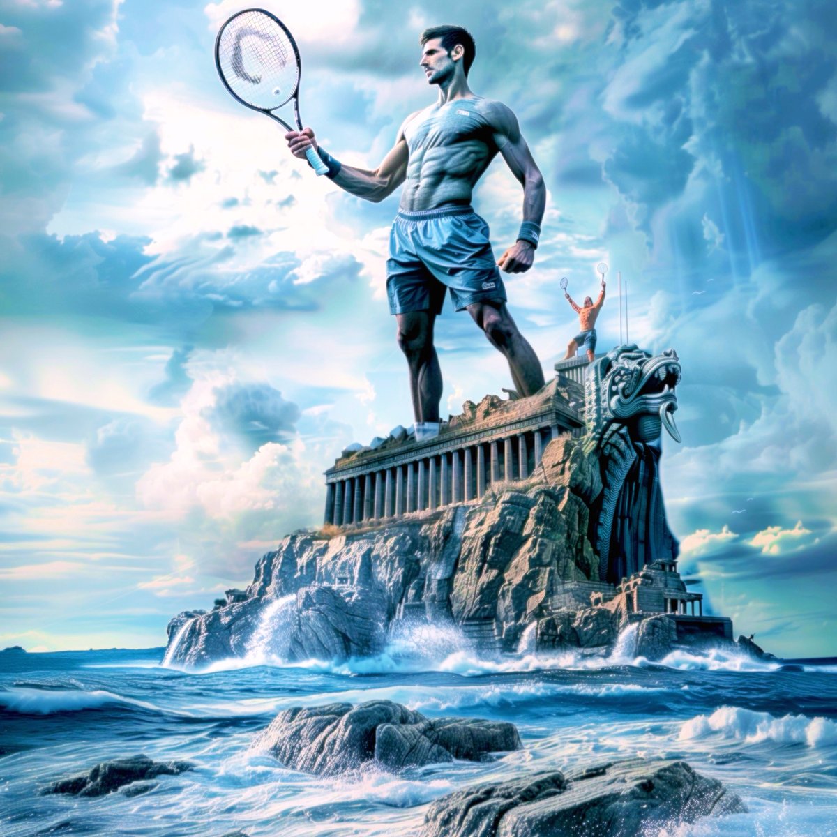 'Rushmore?” #Djokovic #AiArt #ChampionsLeague