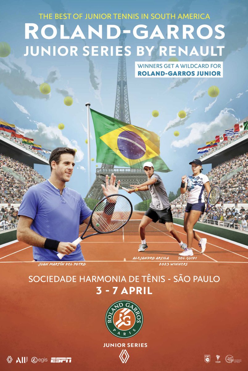 Tenis Sports-28 años (@tenisports) on Twitter photo Por lugares en el main draw en Roland Garros Juniors
Estarán dos argentinos: <a href="/sollarrayaguidi/">Sol Larraya Guidi</a> (el año pasado ganó el torneo y fue a Francia) y Dante Pagani.
El cuadro es de 16. El campeón se lleva el premio Por lugares en el main draw en Roland Garros Juniors
Estarán dos argentinos: <a href="/sollarrayaguidi/">Sol Larraya Guidi</a> (el año pasado ganó el torneo y fue a Francia) y Dante Pagani.
El cuadro es de 16. El campeón se lleva el premio