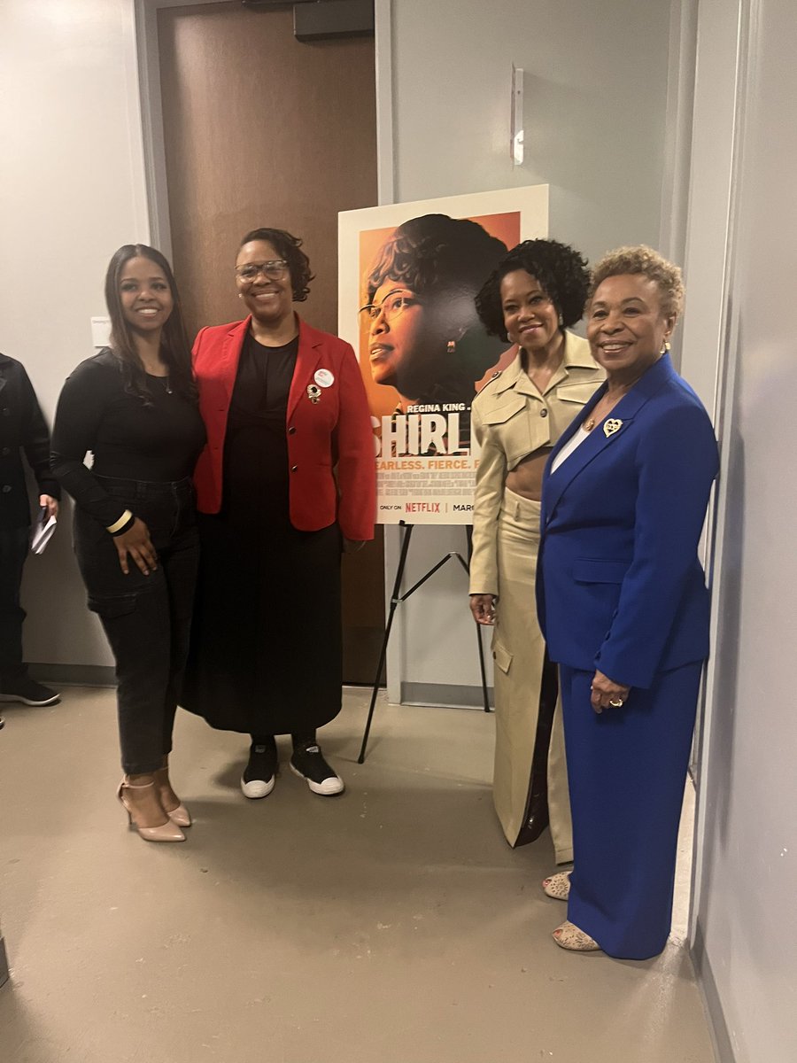 I was proud to represent <a href="/GirlsIncDC/">Girls Inc. DC</a> at the premiere of #Shirley with the beautiful <a href="/ReginaKing/">Regina King</a> 
The film is powerful, moving and inspiring to so many.  Available on March 22! Shirley’s life is a reminder of wha it means to be strong, smart, and bold. <a href="/netflix/">Netflix</a> <a href="/strongblacklead/">Strong Black Lead</a>