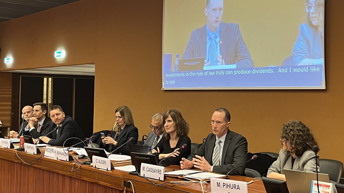Investing in the #RuleOfLaw and #SDG16 is key to accelerating progress on the #2030Agenda. At the @UNECE Regional Forum on Sustainable Development, we underlined how the rule of law can enhance public trust, bridge the gender gap and improve transparency. #RFSD2024