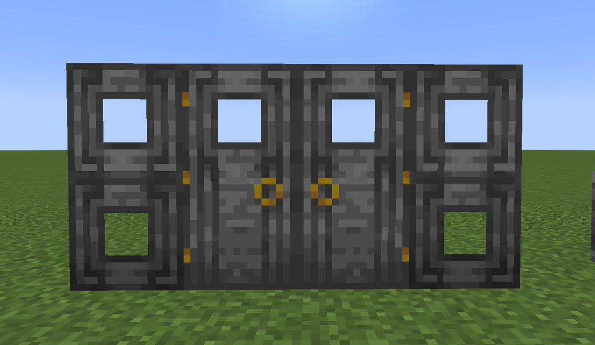 squaredGolem's tweet photo. new ornated stone set, stone door and trapdoor and a calcite and deepslate compatibility set! https://t.co/eH3LbiYEmd