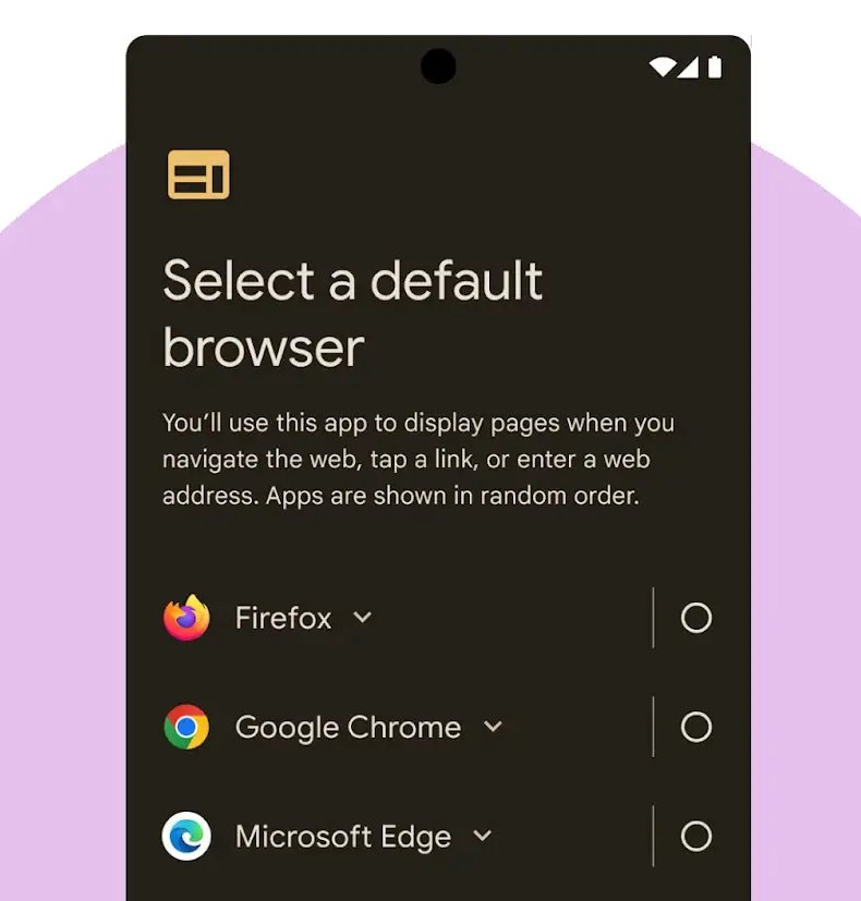 firefox's tweet photo. Choice is a powerful thing. 

If you're in the EU you might see something like this pop up next time you use your phone 👇 https://t.co/qGaVn0iLjD