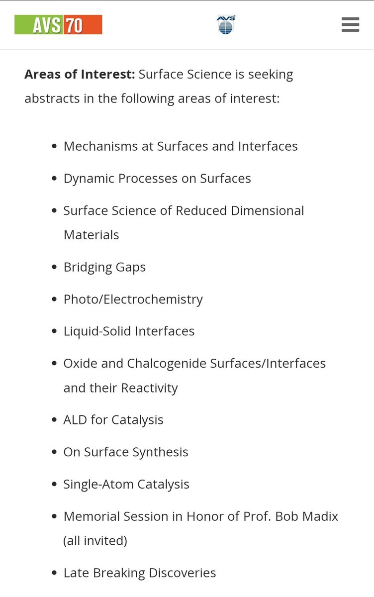 Surface Science Division (SSD)_AVS tweet media