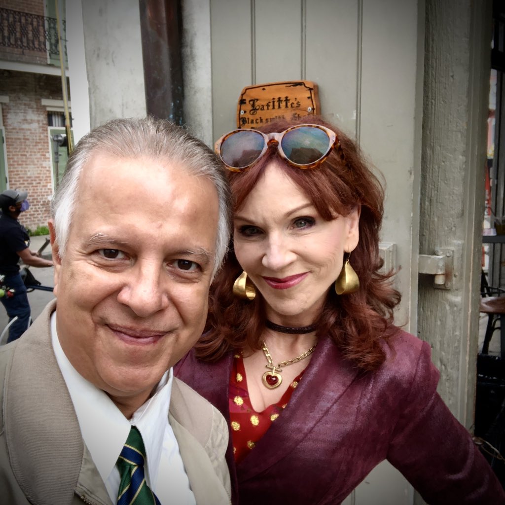 HectorMachado's tweet photo. Yep, Marilu Henner. She Introduced herself in the HMU trailer during the Haunted Mansion filming “hi, I’m Marilu.” I reply “well, of course you are!” She was too cool and had us posing for a few selfies. Loved getting to work with her! https://t.co/173UELXk9d