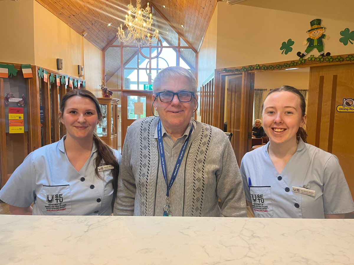 Well done to Sarah & Aine, Applied Healthcare students on the successful completion of their placement in Kilure Bridge NH. Everyone in Killure was sad to see them leave today😞. Thank you to Mary and the team in Killure for supporting them throughout their placement #healthcare