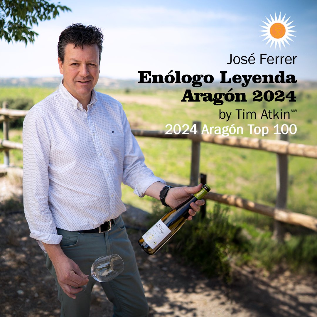 Nos enorgullece informar que nuestro enólogo, José Ferrer, ha sido nombrado ‘Enólogo Leyenda de Aragón’ por el prestigioso escritor de vinos británico y Master of Wine @timatkin en su informe ‘2024 Aragón Top 100’ 🏆. ¡Muchas gracias por este importante reconocimiento! #VDV