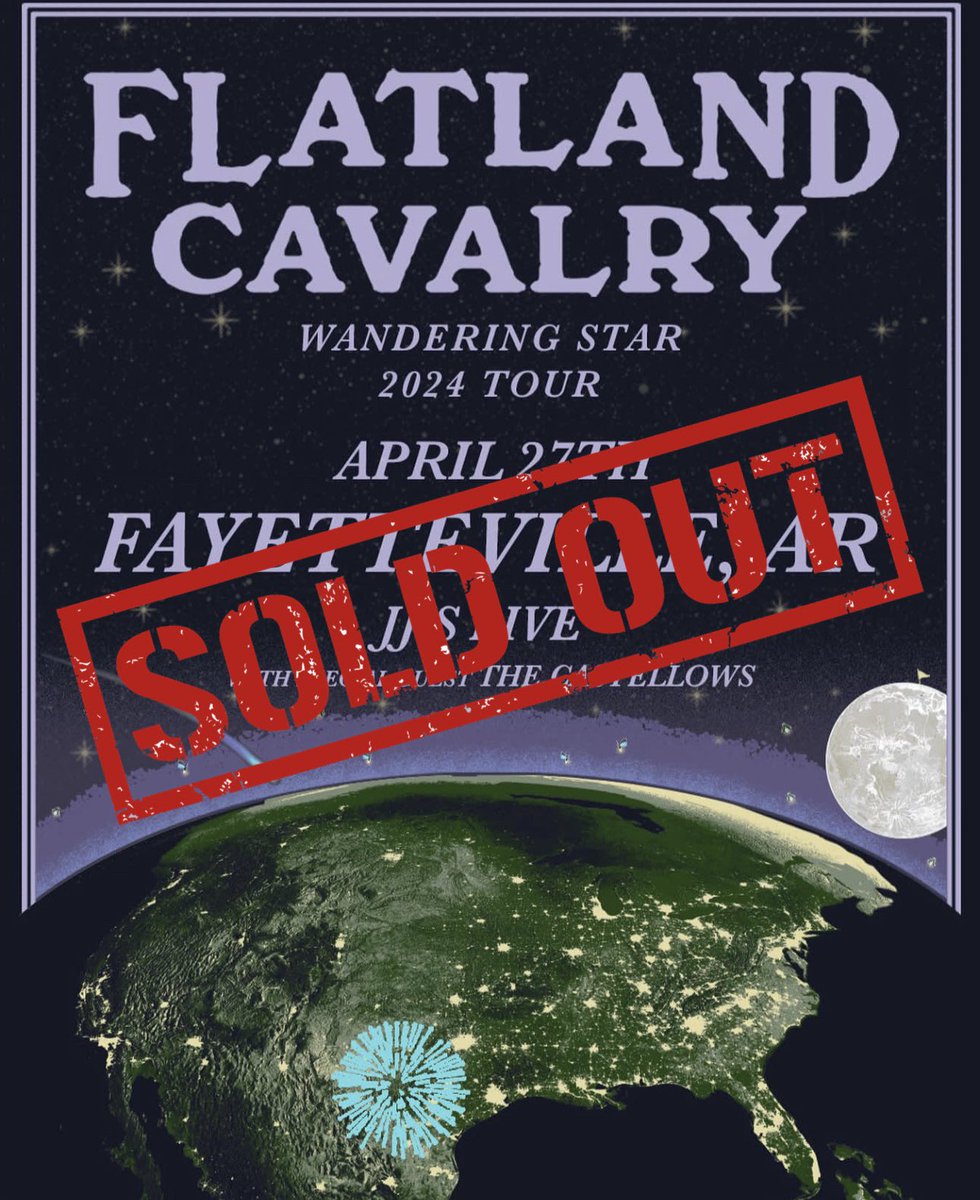 SOLD OUT ‼️ Flatland Cavalry ft. The Castellows is sold out! ⚠️ beware of scammers! We are only responsible for tickets sold through stubs.net 🎟️ sign up for our waitlist or find verified resale tickets at jjslive.com