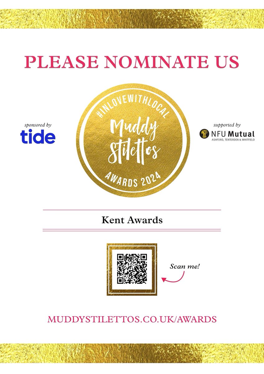 Can you do me a favour please. @bears_icecream has been nominated for a @muddystiletto Voting closes tomorrow. So if you can spare 2 mins please hit the link, You’ll get an email, Then pick Local food/drink producer Bears ice cream Imaginarium whitstable. Thank you xxx