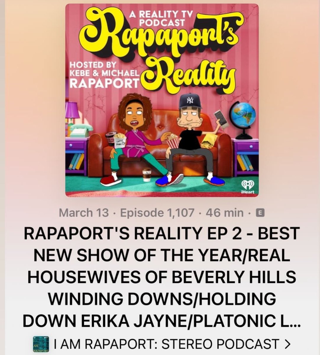 Brand new @rapaportreality podcast is live on all platforms We're breaking down our favorite new reality show of the year & so much more podcasts.apple.com/us/podcast/i-a…
