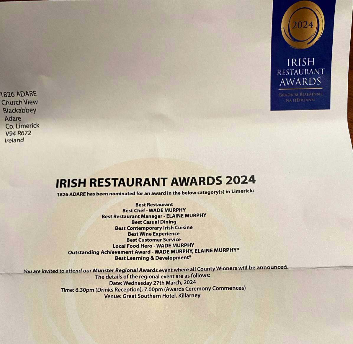 Wow wow wow. Thank you all so much for your nominations. We are humbled. 🙏🏻
Go Team 1826

#10years #Team #adarevillage #FoodOscars