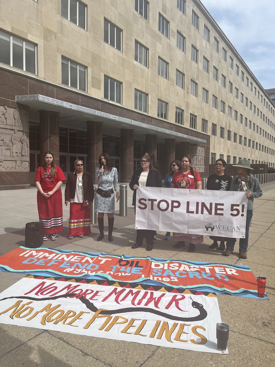 The @ASACivilWorks must complete a full federal EIS for the Line 5 reroute in Wisconsin, and ultimately deny the permit. We must #ShutDownLine5 and protect our communities, and our water and future generations.