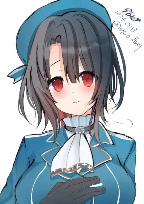 #艦これ版深夜の真剣お絵描き60分一本勝負#艦これ版真剣お絵描き60分一本勝負_20240313高雄さん 