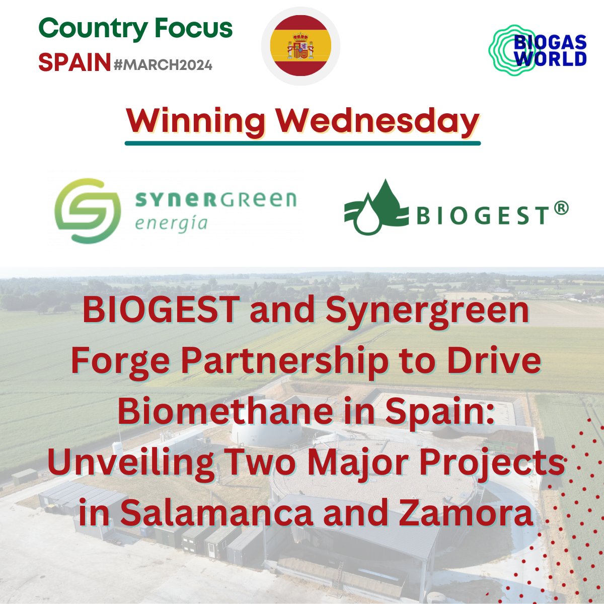BiogasWorld_'s tweet photo. #WinningWednesday | Do not worry, you are not seeing double! It is just @Biogest_Biogas and #Synergreen are partnering to deliver “twin plants” in #Spain. 🇪🇸
👉 To learn more, visit https://t.co/MMWS3Jz6WG
.
#BiogasFocusMonth #BiogasFocusSpain #RNGSpain #BiogasSpain #RNG #Biogas https://t.co/EuQ2jeiXLq