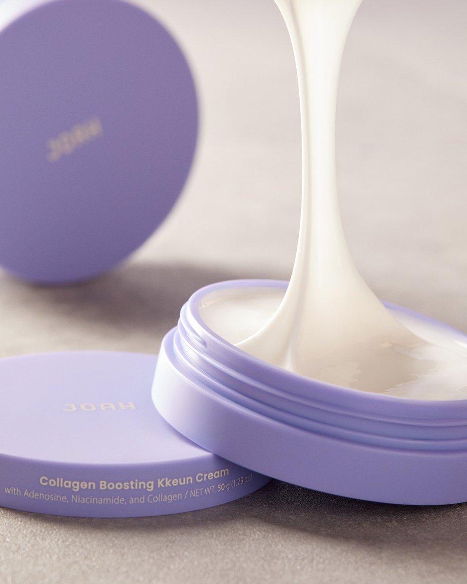 Meet our Collagen Boosting Kkeun Cream. 

First introduced in our JoahNow subscription box, this lightweight, innovative cream is  infused for with Adenosine for anti-wrinkle benefits, 2% Niacinamide to promote even skin tone, and Collagen for elasticity. #JoahBeauty #KBeauty